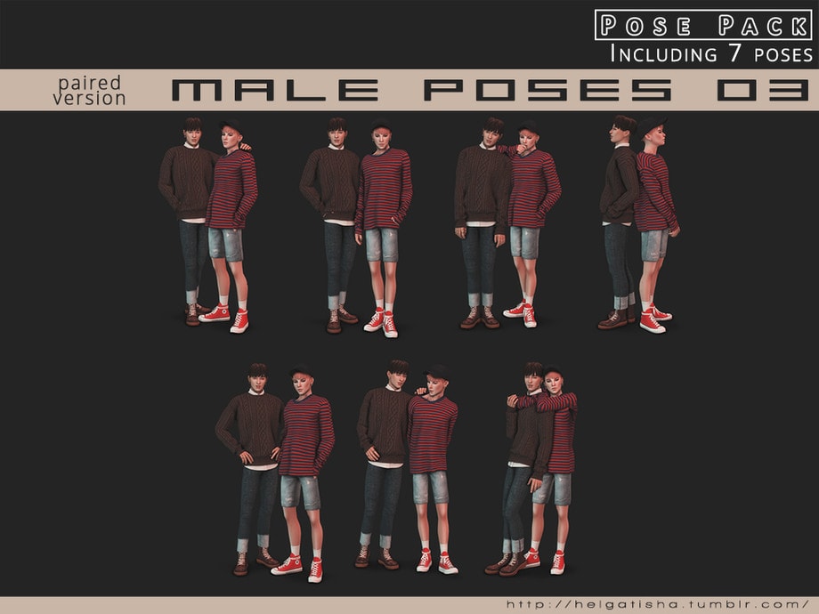sims 4 male paired version poses