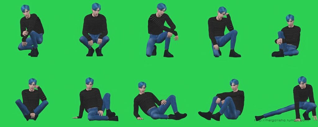 sims 4 male sitting poses