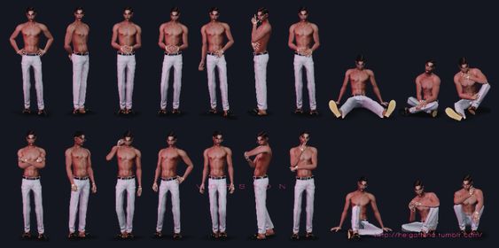 sims 4 male standing pose pack