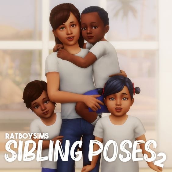 sims 4 sibling poses