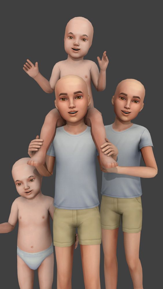 sims 4 siblings pose mods
