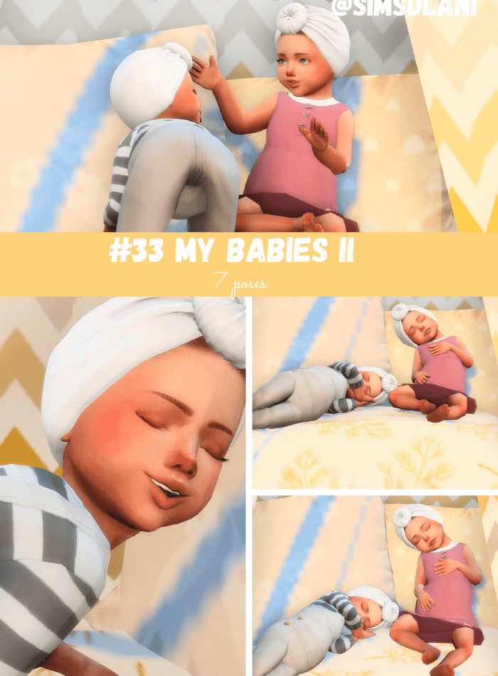 sims 4 twin baby poses