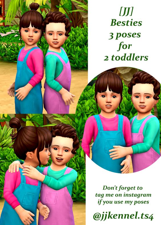 sims 4 twin toddler poses