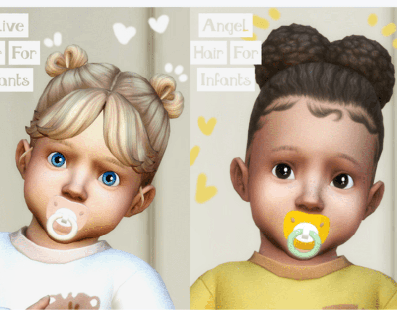 sims 4 infant hairs