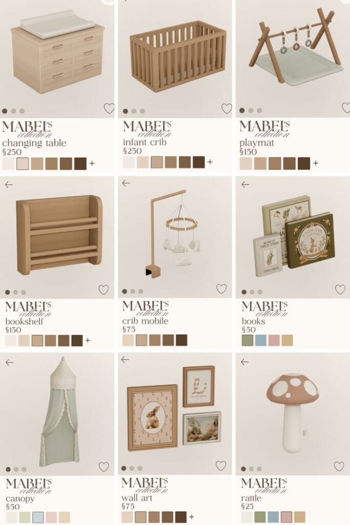 sims 4 nursery cc find