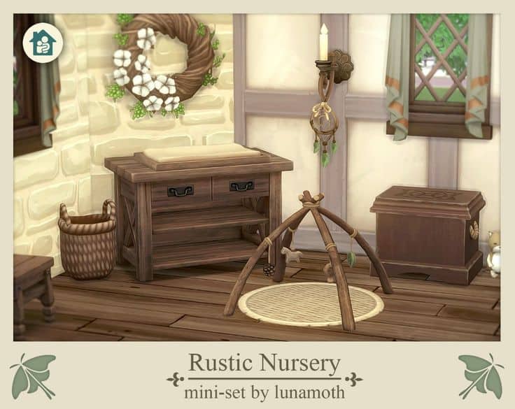 sims 4 rustic nursery cc
