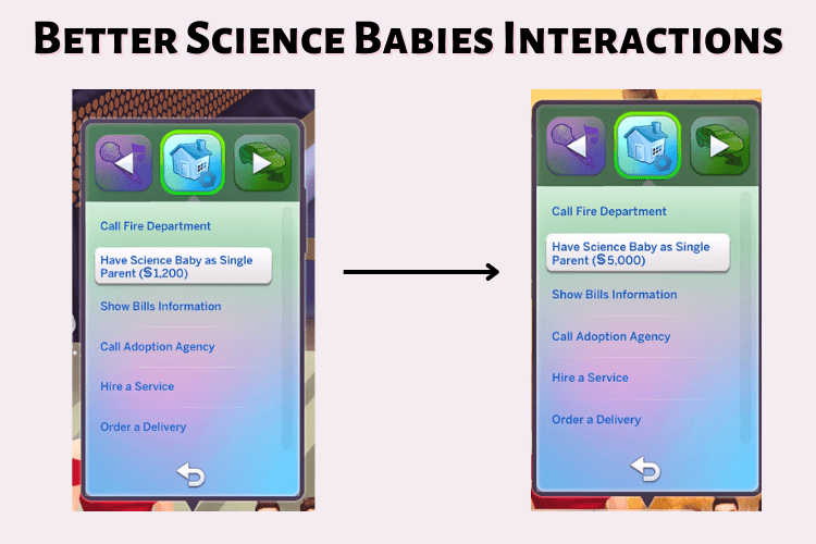 sims 4 science baby mod
