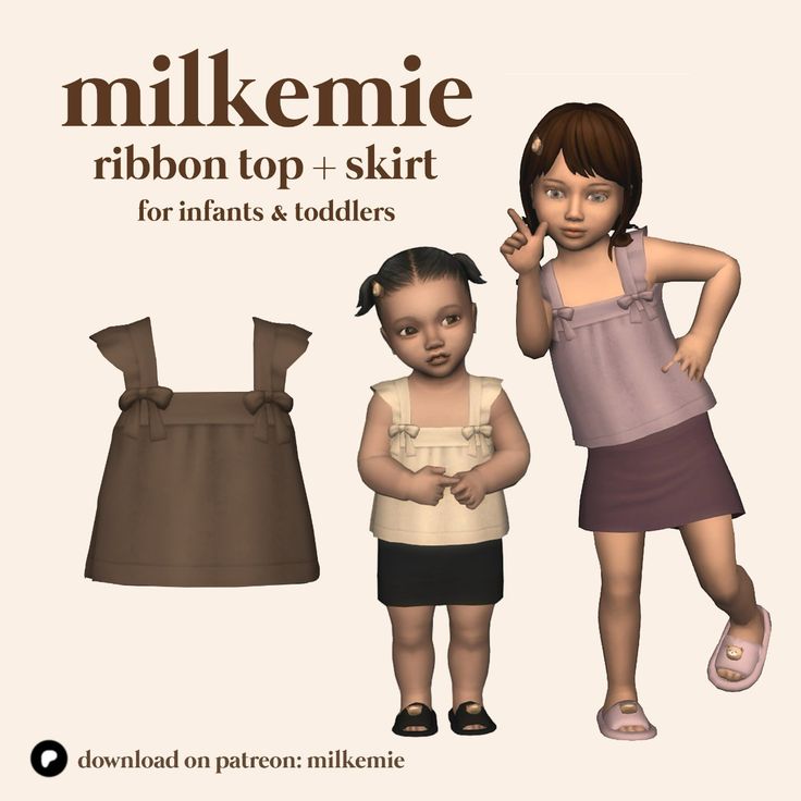 sims 4 top and skirt