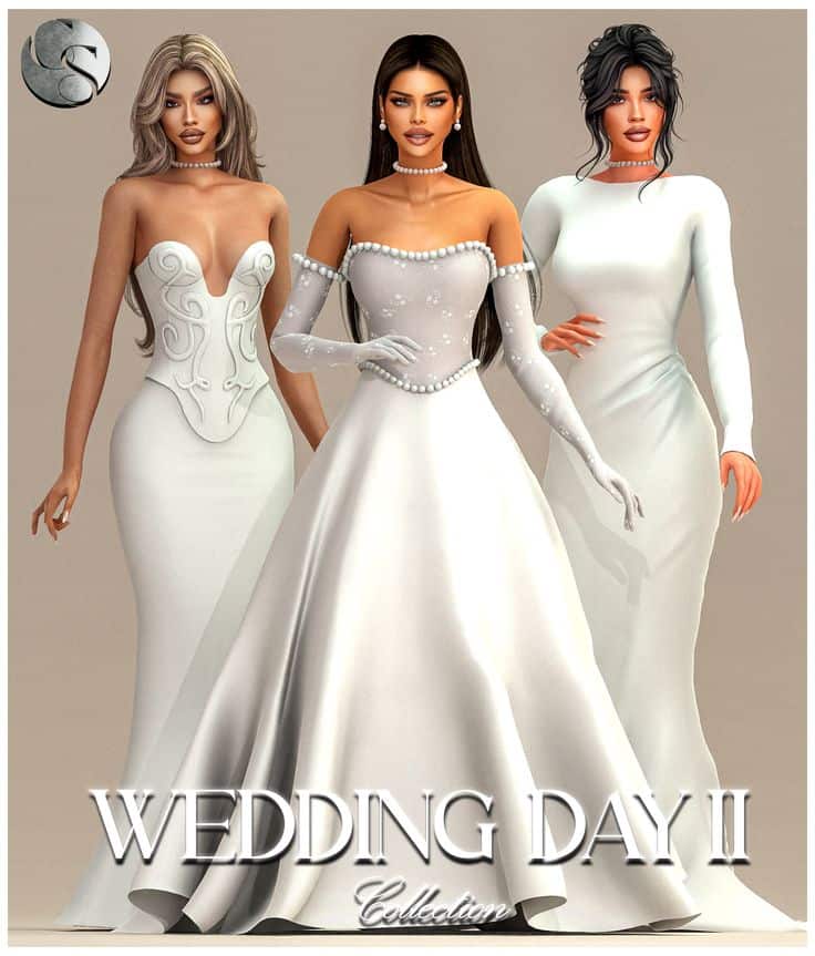 sims 4 wedding day cc collection