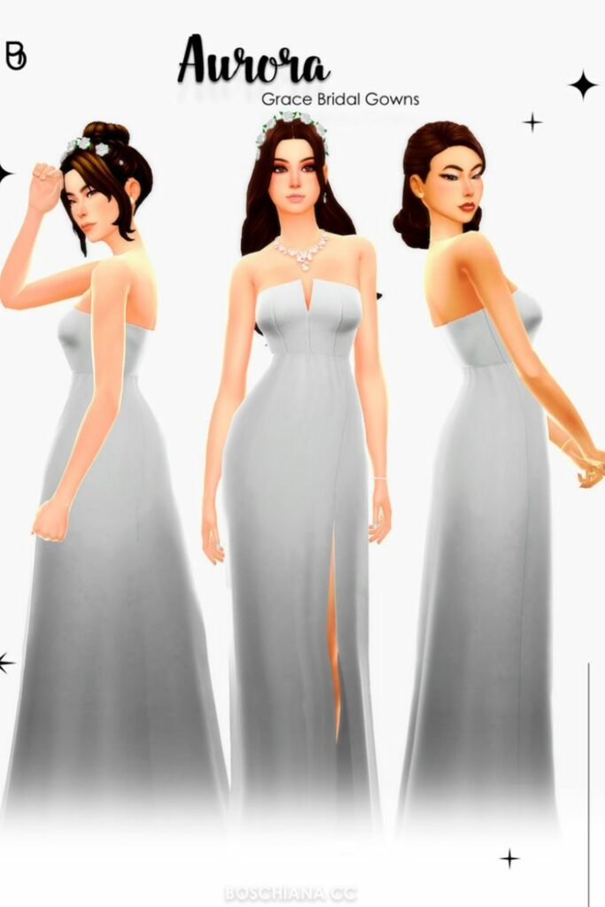 wedding gown cc sims 4
