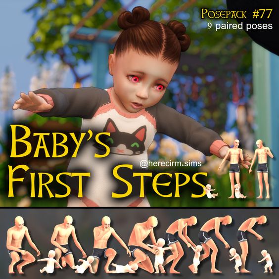 first steps sims 4 infant poses