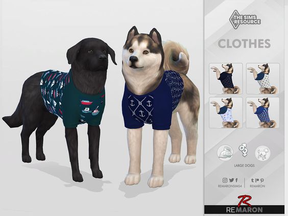sims 4 dog clothes cc
