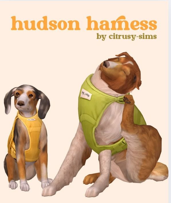sims 4 dog harness cc