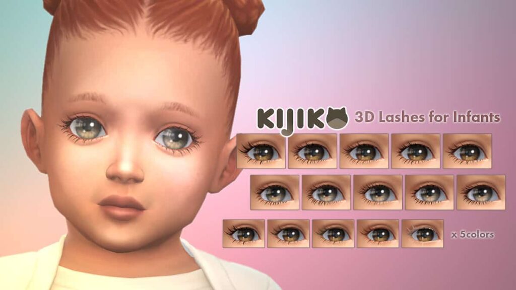 sims 4 infant 3d eyelashes
