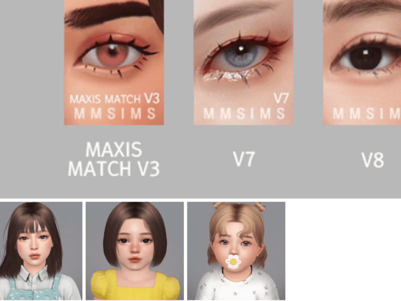 sims 4 infant eyelashes maxis match