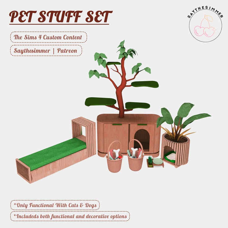 sims 4 pet cc set