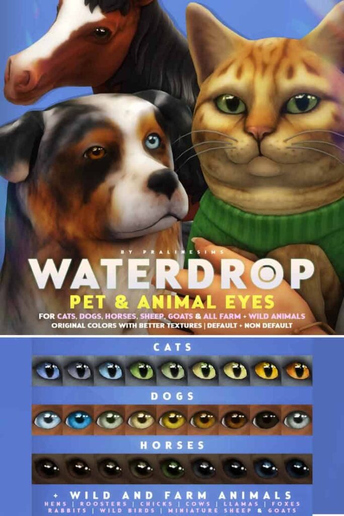 sims 4 pet eyes cc