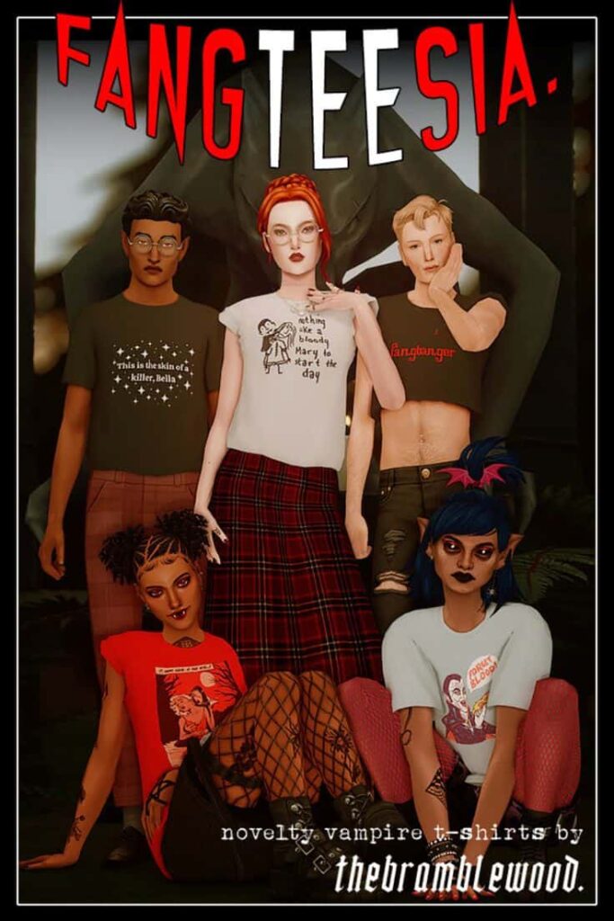 sims 4 vampire t-shirts