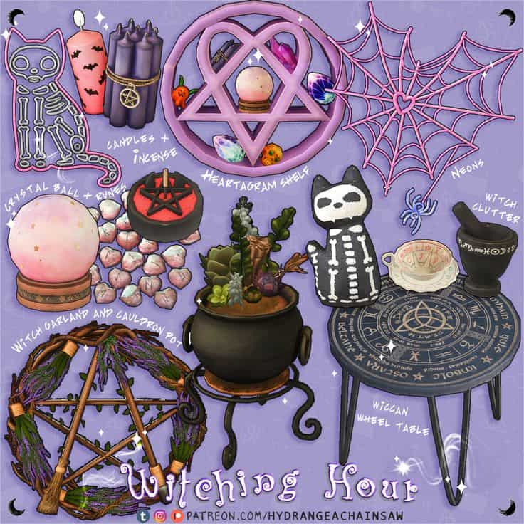sims 4 witch decor cc