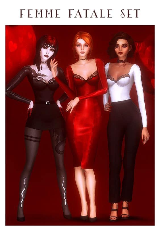 the sims 4 female vampire hair cc