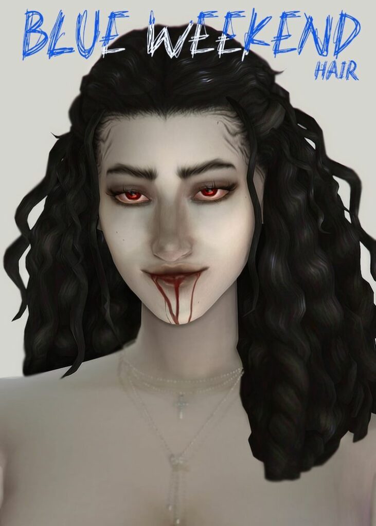 the sims 4 vampire hair cc