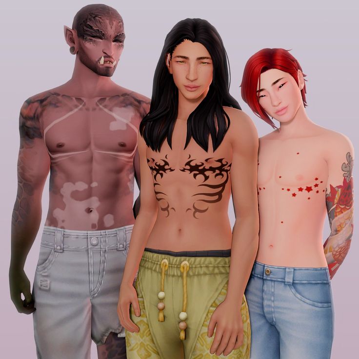 best male tattoos sims 4