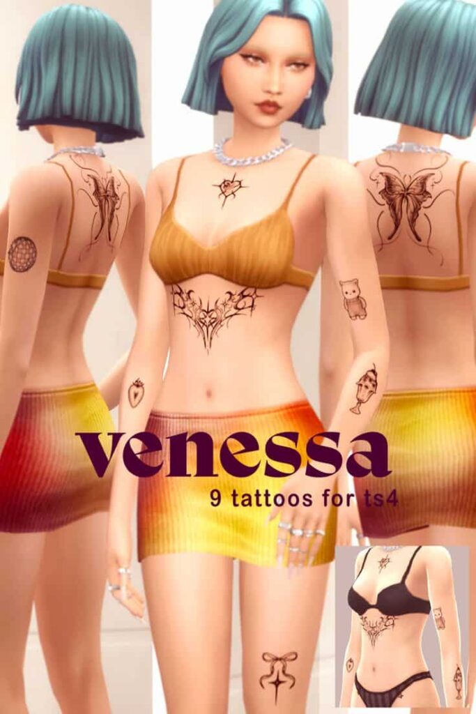 best tattoos cc sims 4