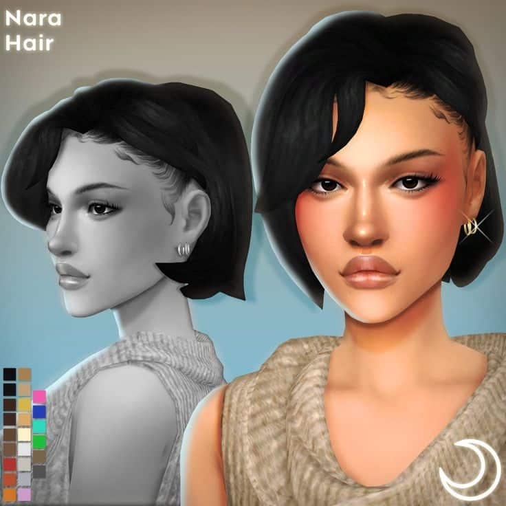 short hair cc sims 4