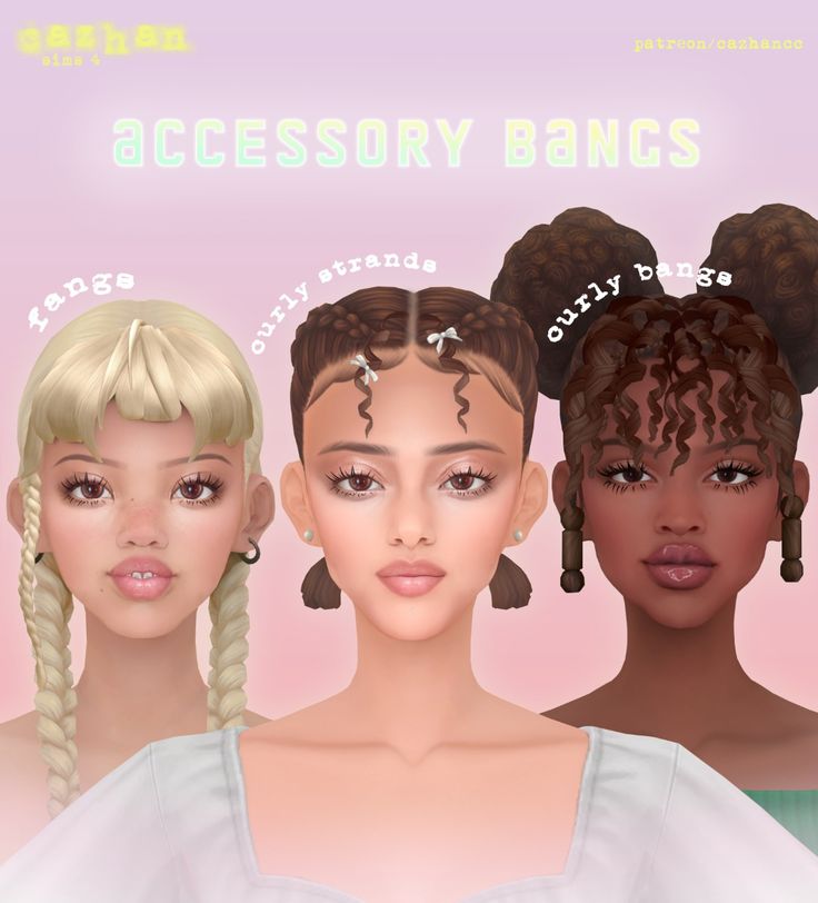 sims 4 accessory bangs