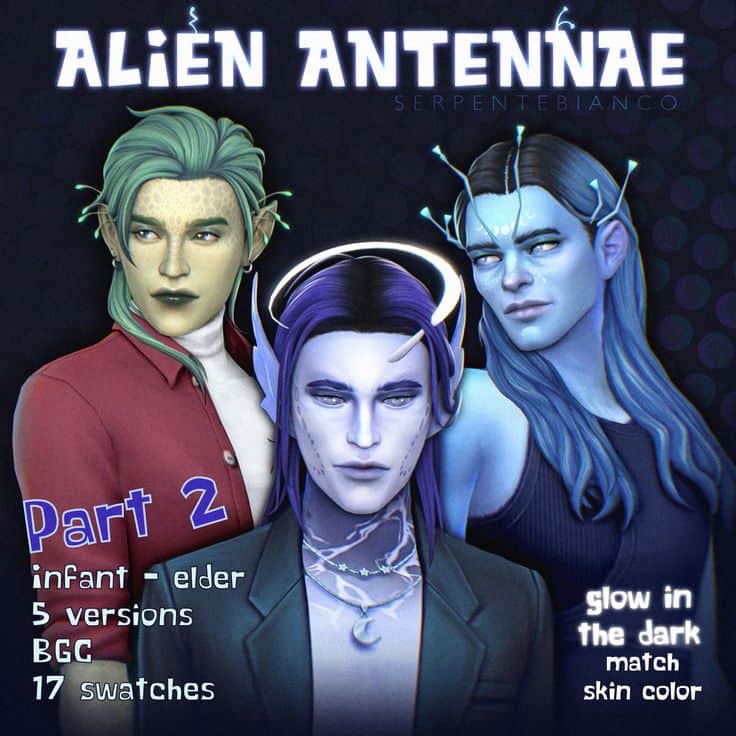 sims 4 alien antennae