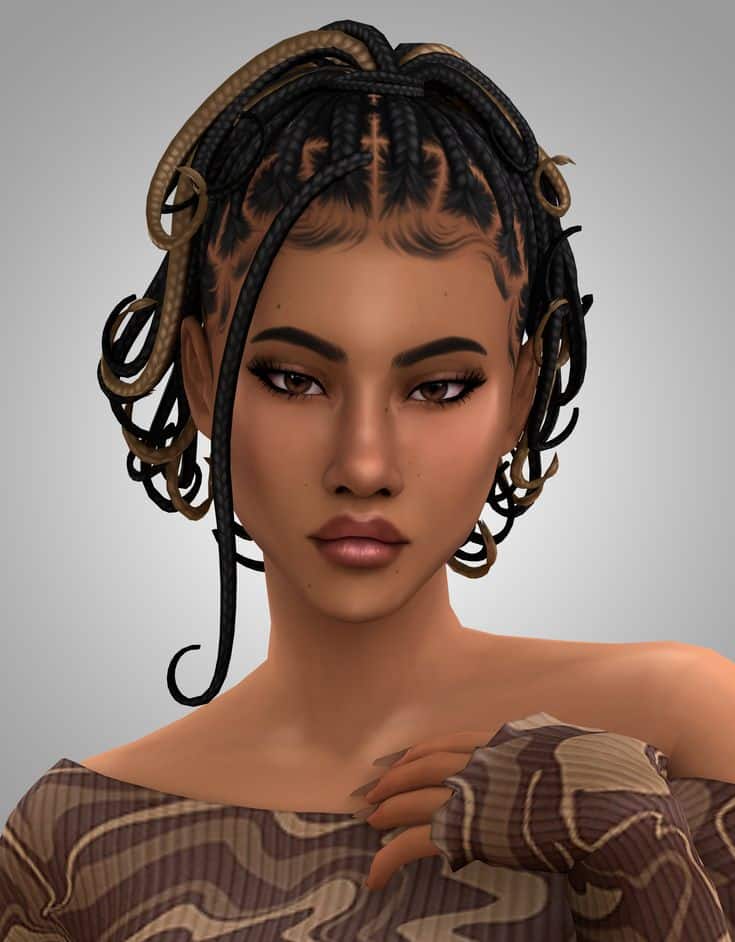 sims 4 braid hair