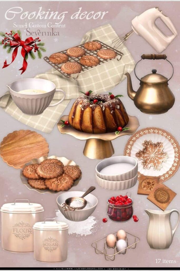 sims 4 cooking decor