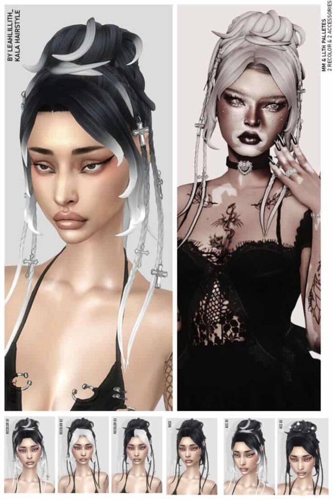 sims 4 edgy hair cc