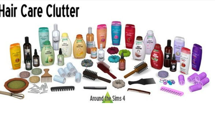 sims 4 hair care clutter cc