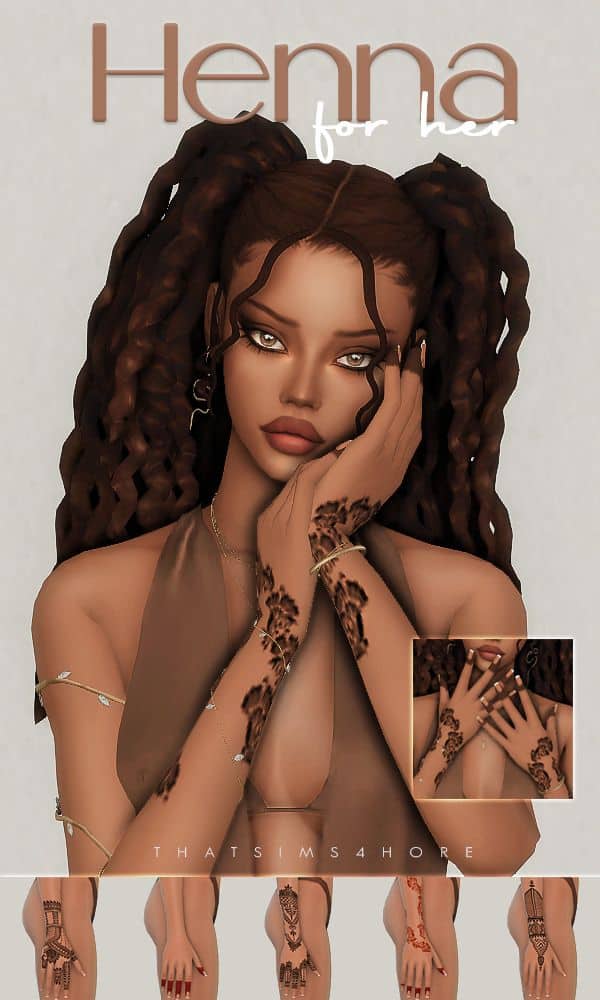 sims 4 henna tattoos