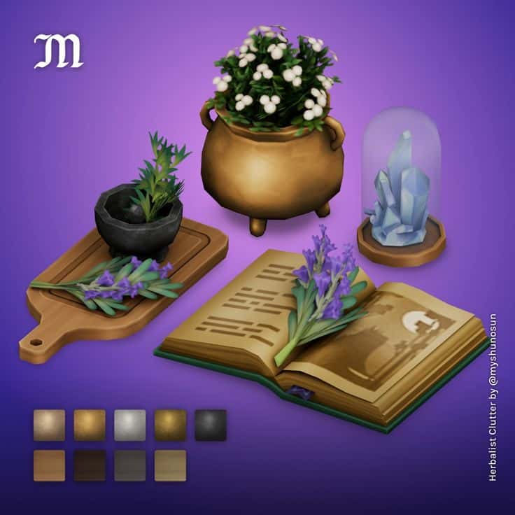 sims 4 herbalist clutter cc