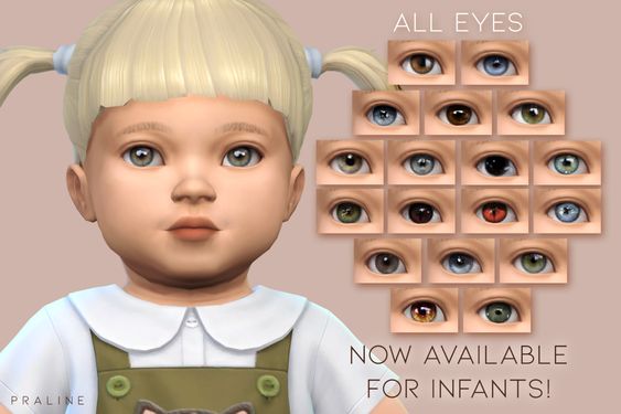 sims 4 infant eyes cc pack