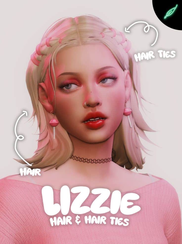 sims 4 lizzie hair cc