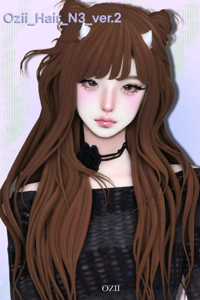 sims 4 long hair maxis match