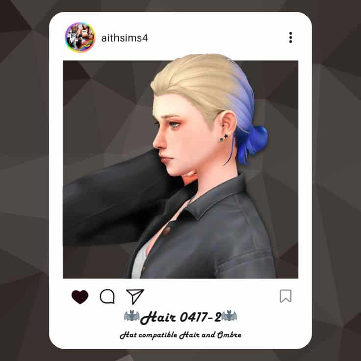 sims 4 low bun hair