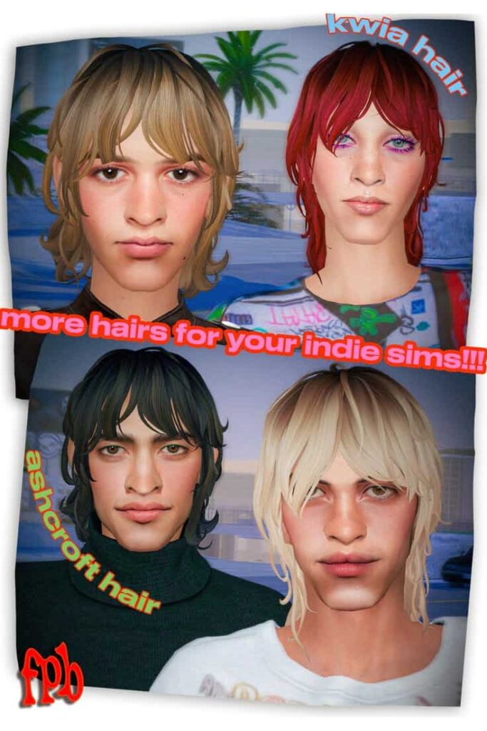 sims 4 messy hairstyles