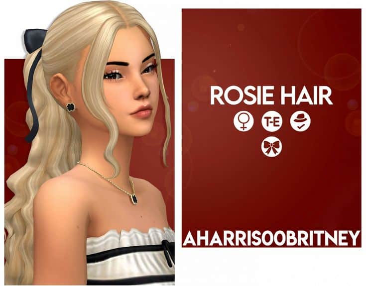 sims 4 ponytail and bun hair cc