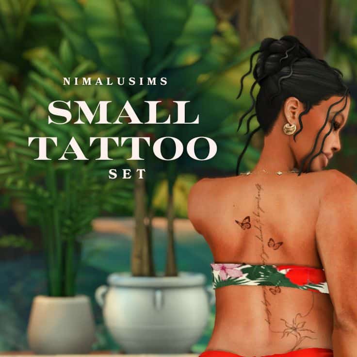 sims 4 small tattoo set