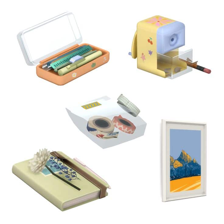 sims 4 study clutter cc