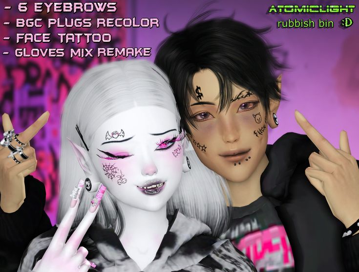 small sims 4 face tattoos