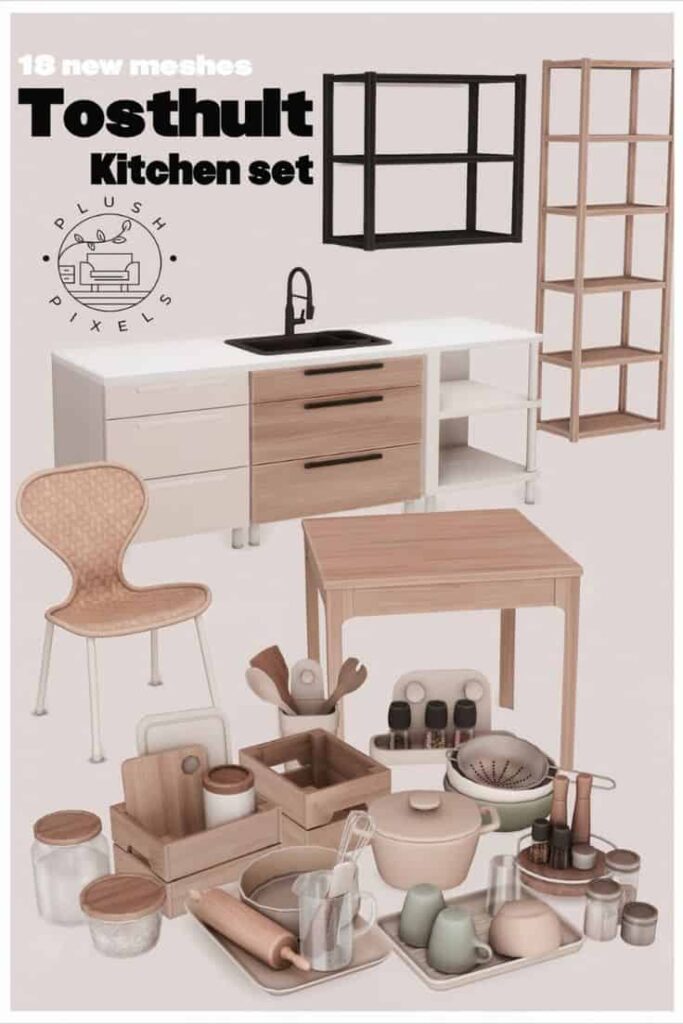 best sims 4 kitchen cc set