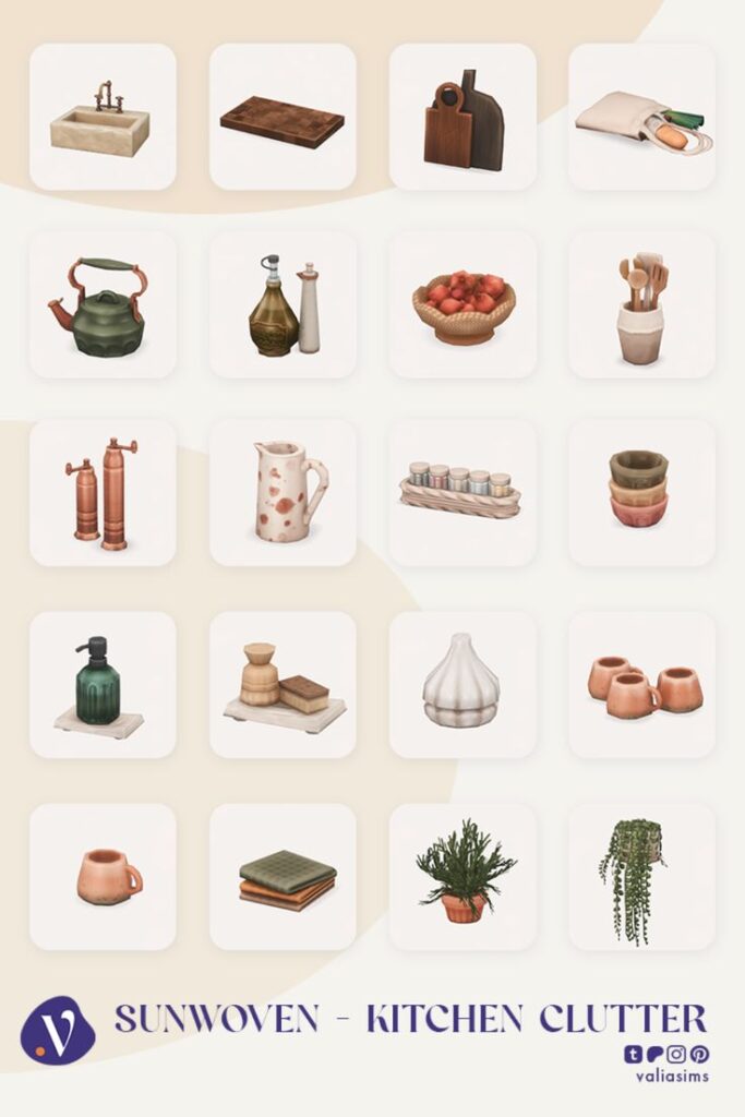 best sims 4 kitchen clutter cc
