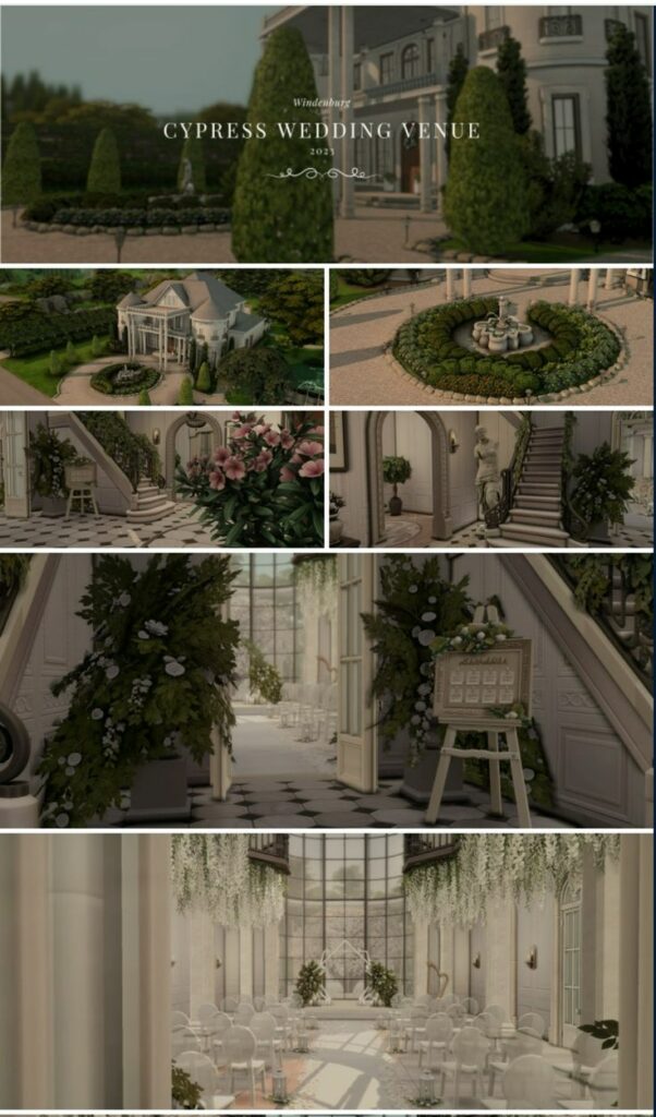 cypress sims 4 wedding venue