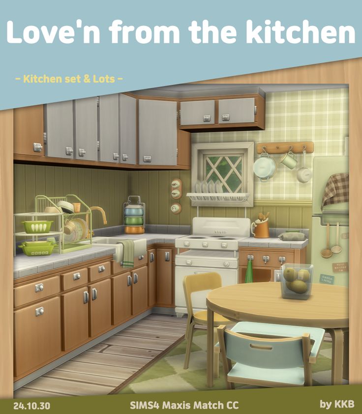 latest sims 4 kitchen cc set
