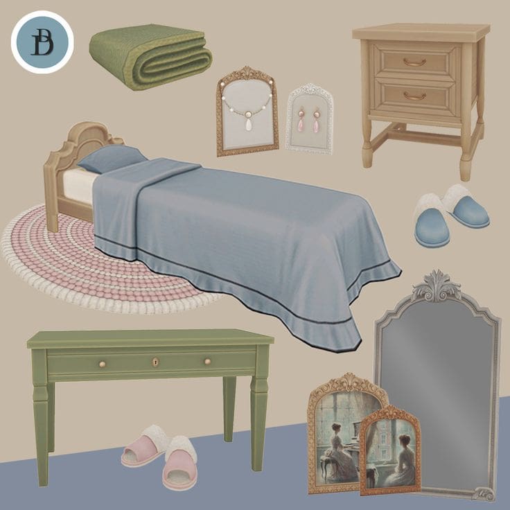 sims 4 ageless bedroom cc